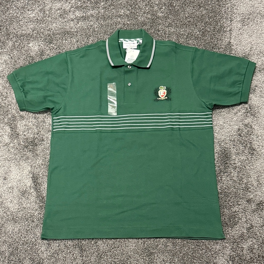 Lacoste Dark Green Polo with Crest